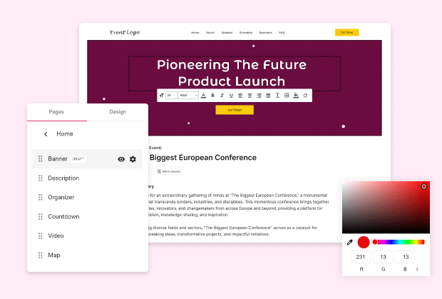 Tailor the Event Experience to Your Brand