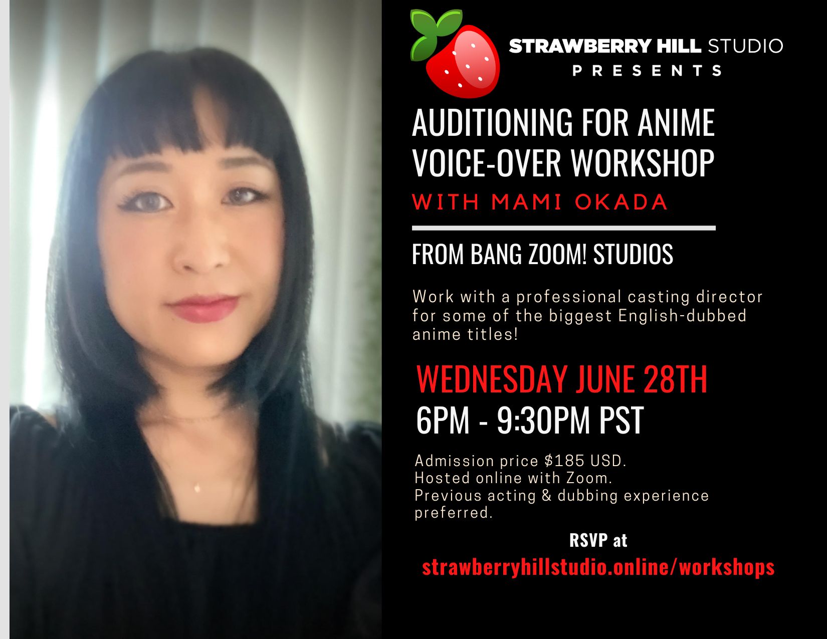 Auditioning for Anime Voice-Over Workshop w/ Mami Okada