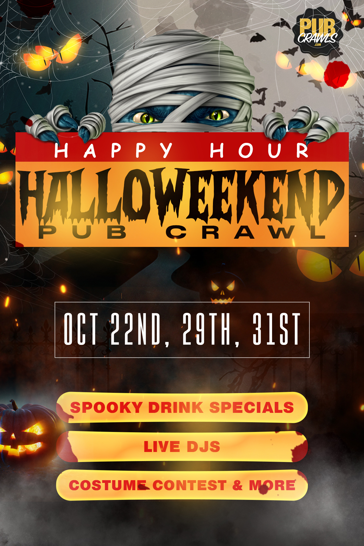 Cleveland Happy Hour Halloweekend Pub Crawl