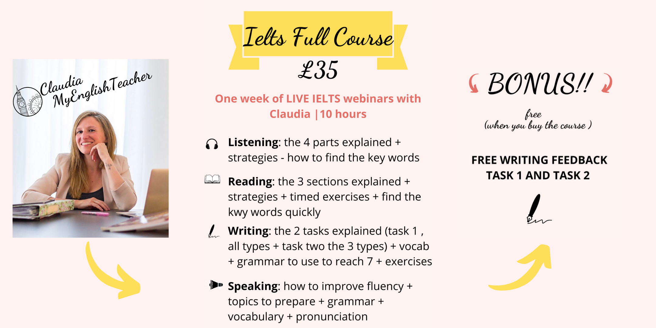 IELTS LIVE WEBINARS | 10 HOURS | £35 | book your ticket!! IELTS LIVE WEBINARS | 10 HOURS | £35 | book your ticket!!
