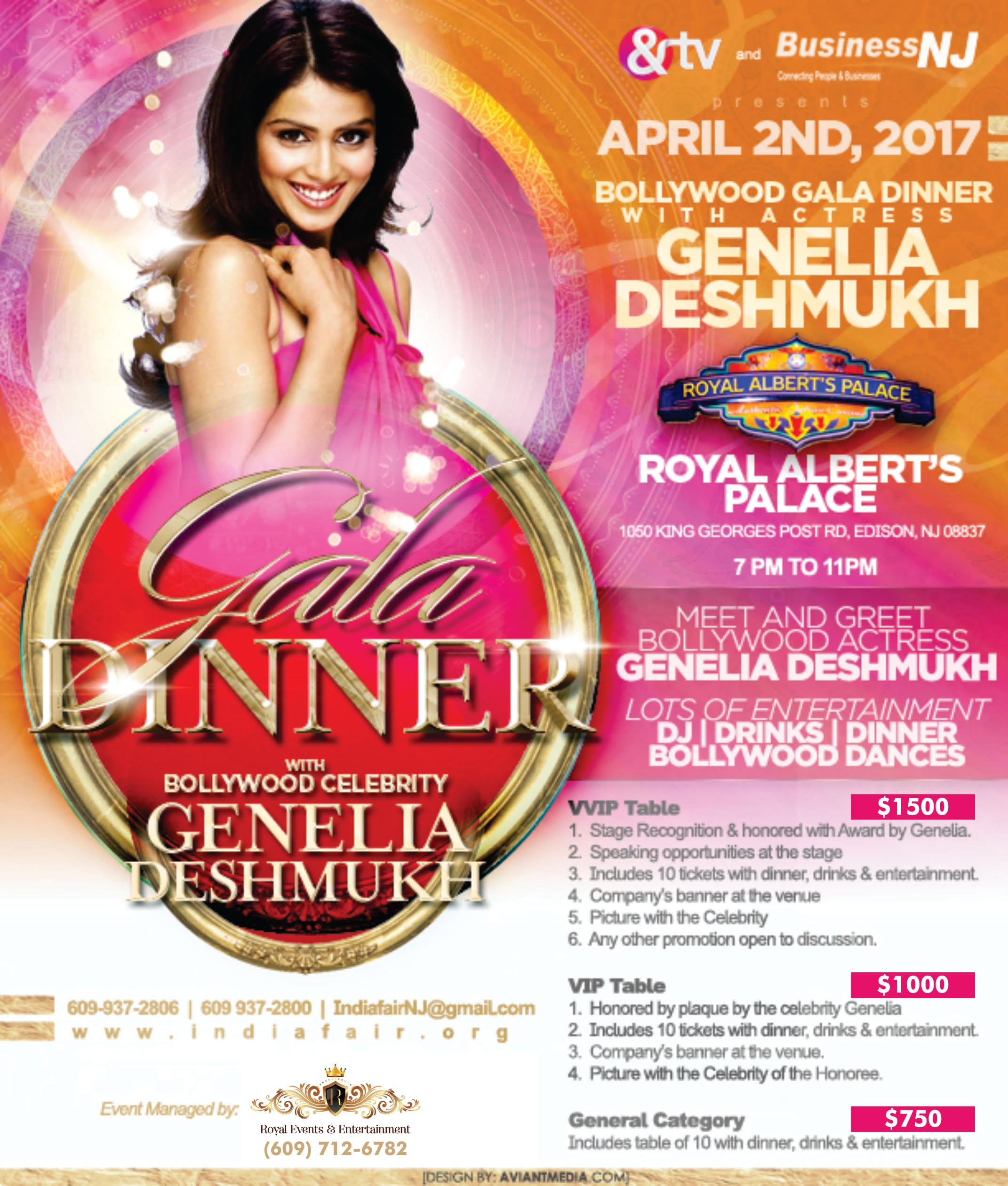 INDIA FAIR Gala Dinner with Genelia D'Souza Deshmukh