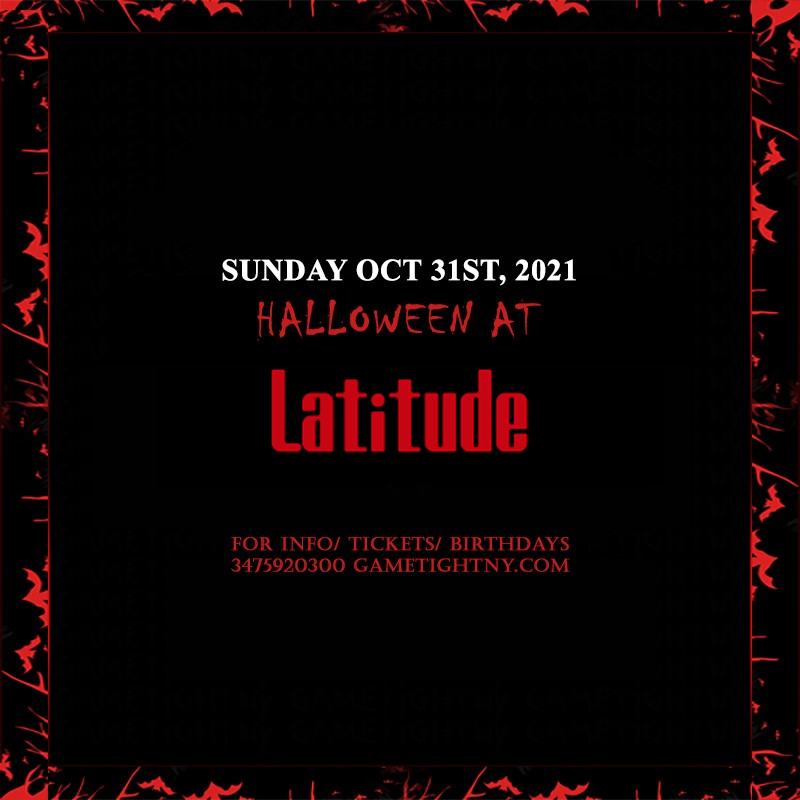 Latitude NYC Halloween Party 2021 only $15