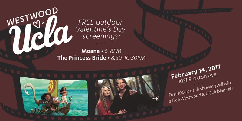 Valentine's Day Free Outdoor Double Feature Movies in Westwood!