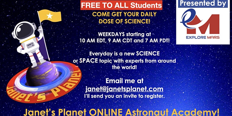 Janet's Planet Online Astronaut Academy