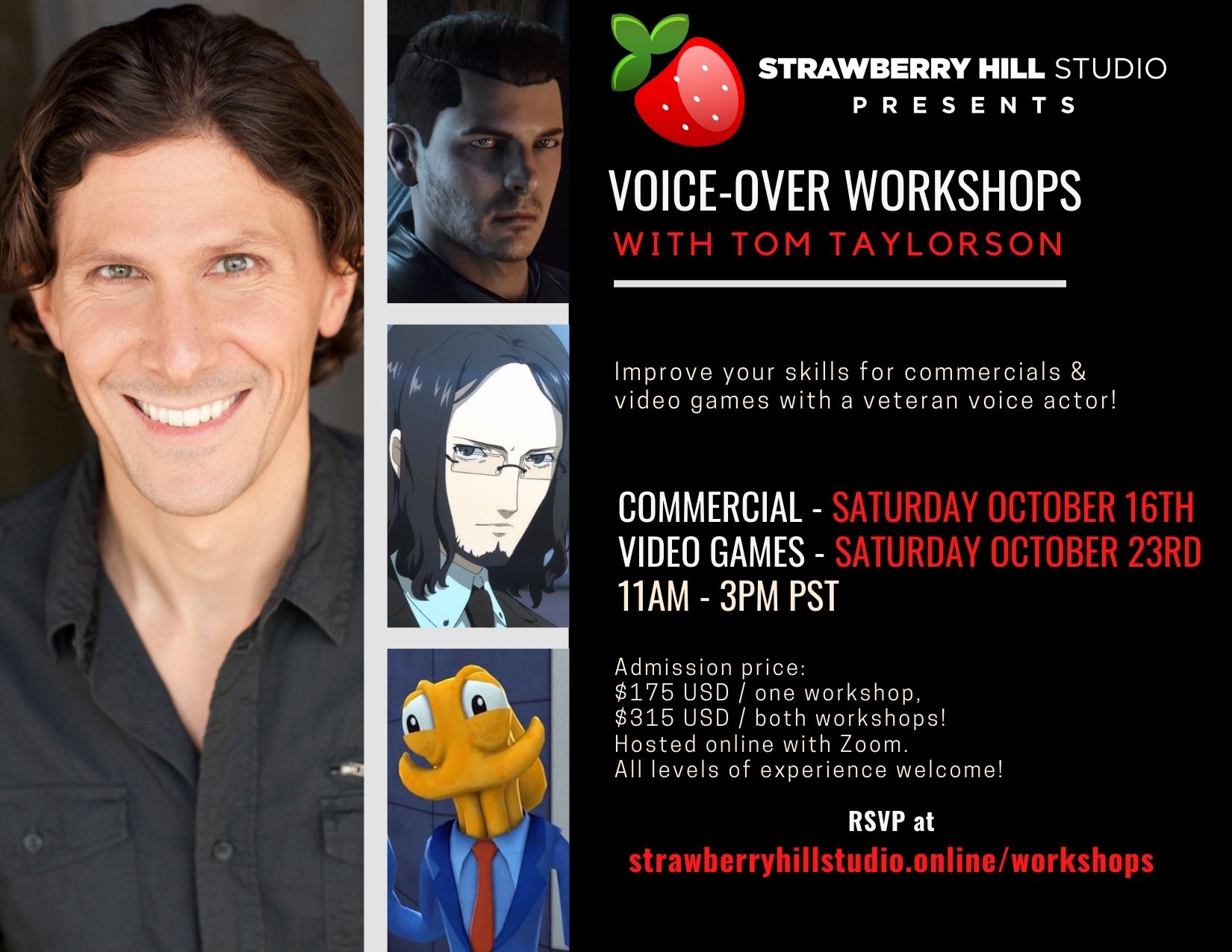 Voice-Over Workshops w/ Tom Taylorson Voice-Over Workshops w/ Tom Taylorson