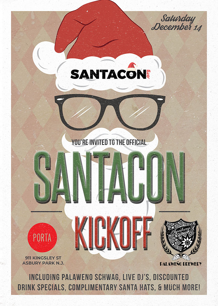 Asbury Park SantaCon Kickoff at Porta