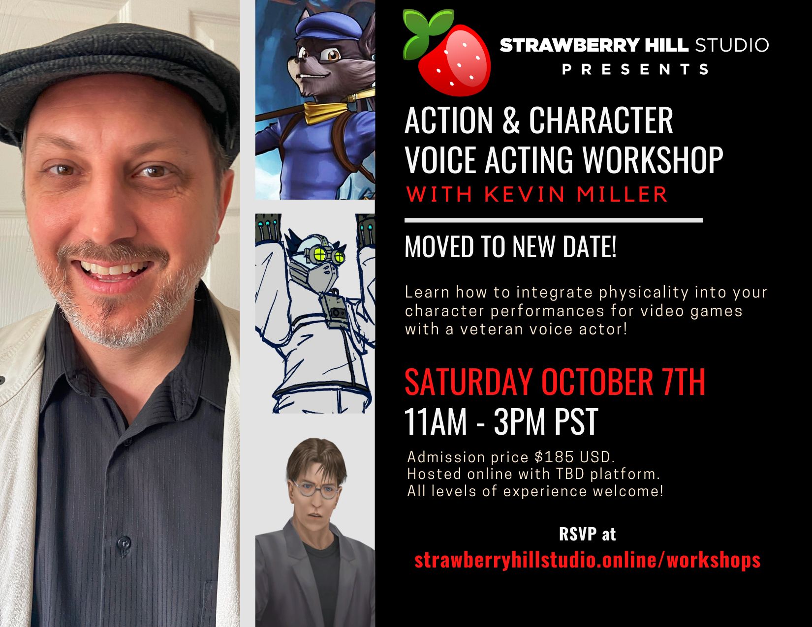 NEW DATE - Action & Character Voice Acting Workshop w/ Kevin Miller NEW DATE - Action & Character Voice Acting Workshop w/ Kevin Miller