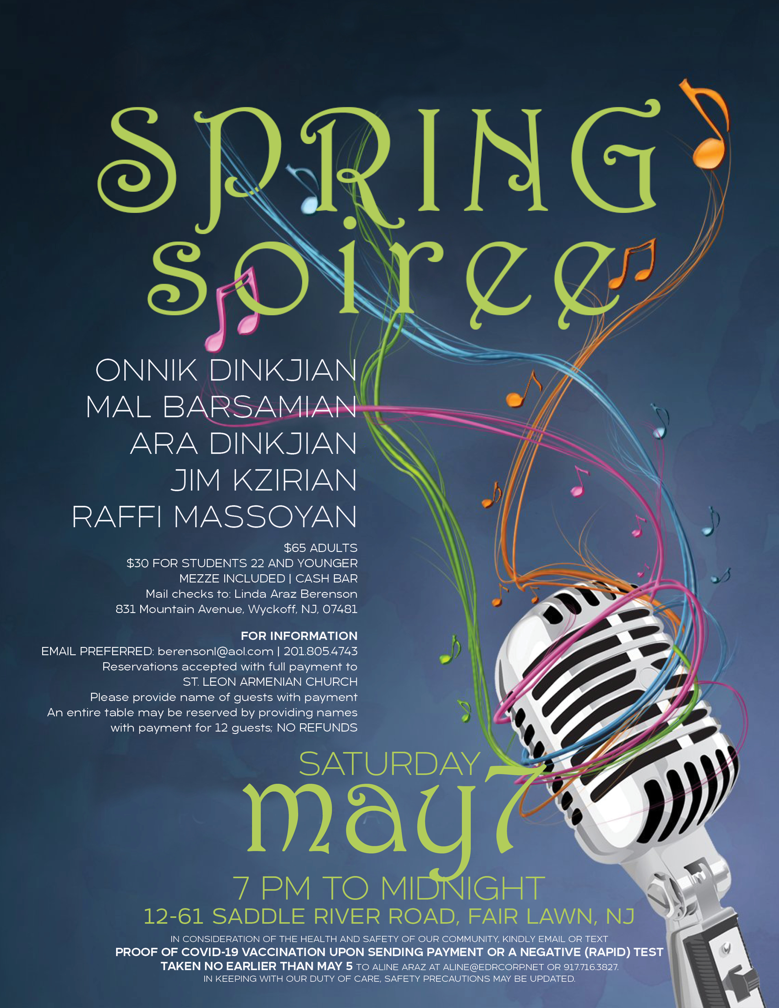 SPRING SOIREE with ONNIK DINKJIAN