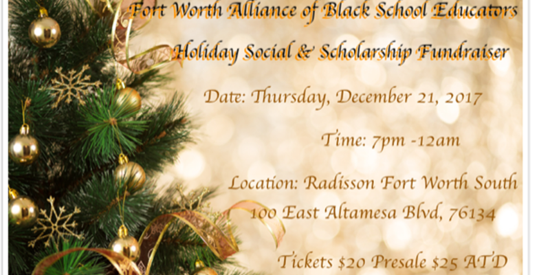 Holiday Social and Scholarship Fundraiser Holiday Social and Scholarship Fundraiser