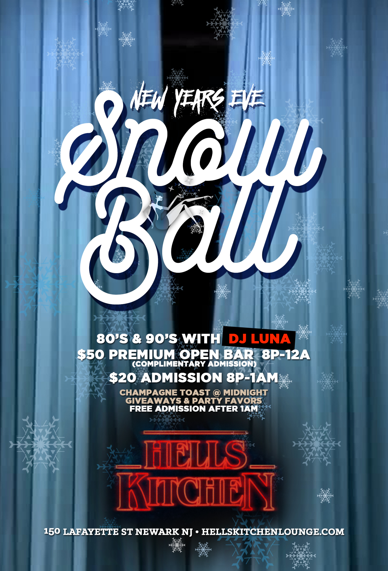 Snow Ball - HKL NYE in Newark New Year's Eve