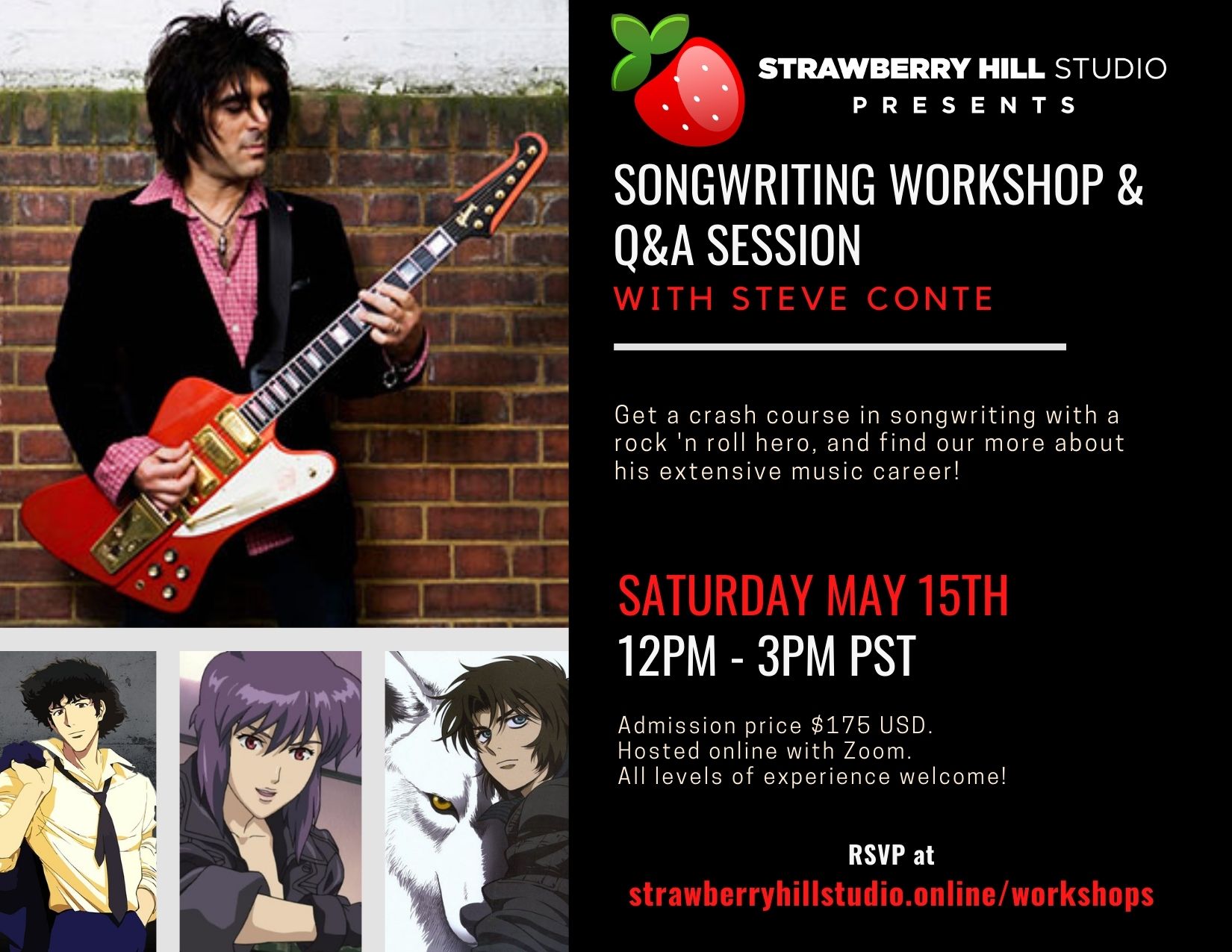 Songwriting Workshop & Q&A Session w/ Steve Conte