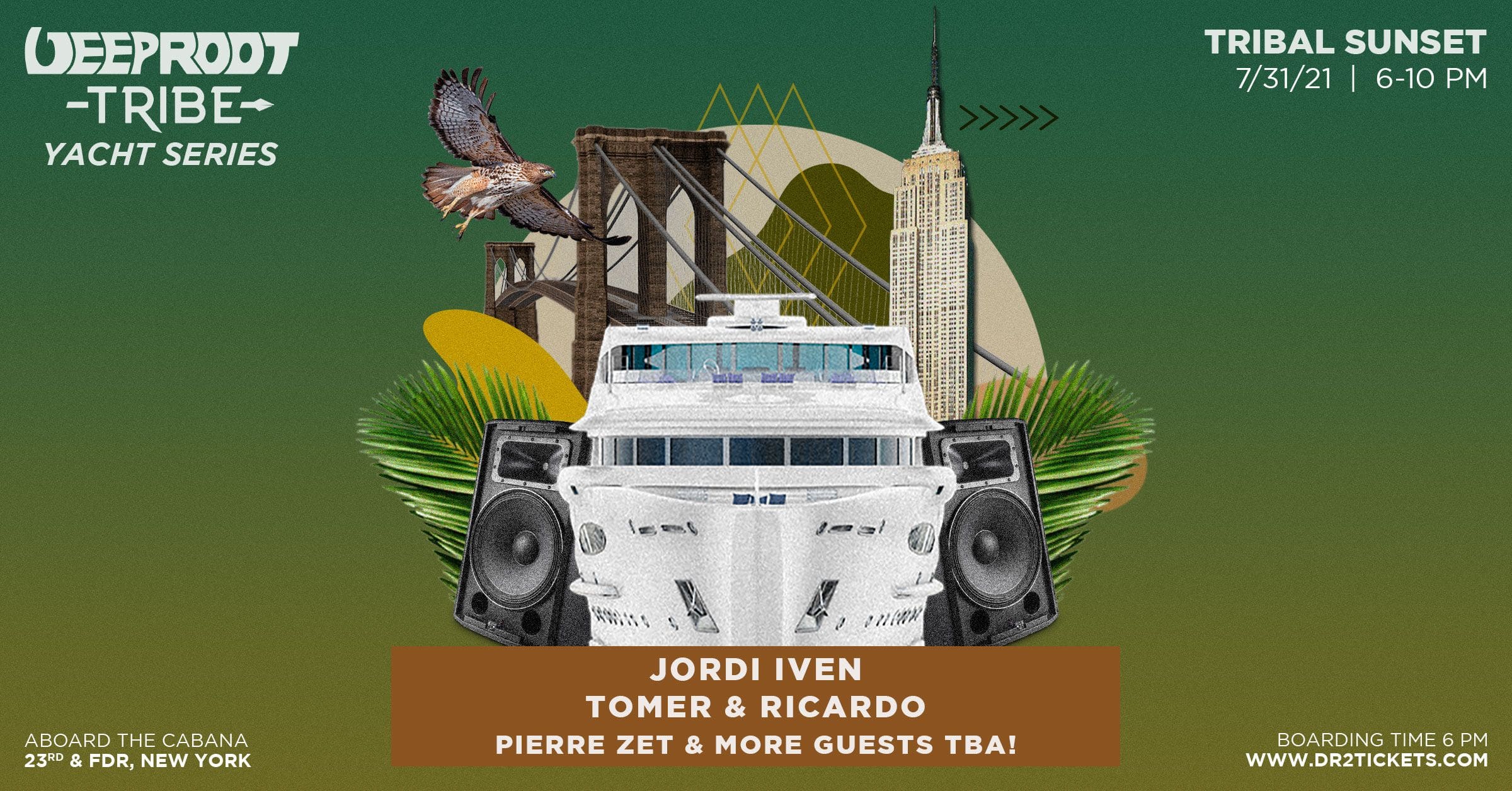 Deep Root Tribe Presents Tribal Sunset Yacht Party On The Cabana