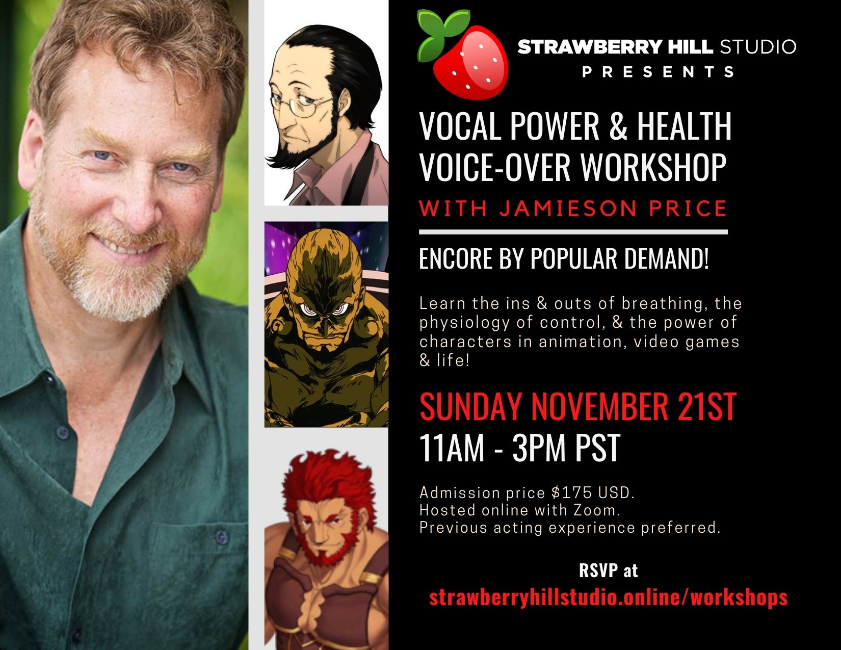 ENCORE - Vocal Power & Health Voice-Over Workshop w/ Jamieson Price