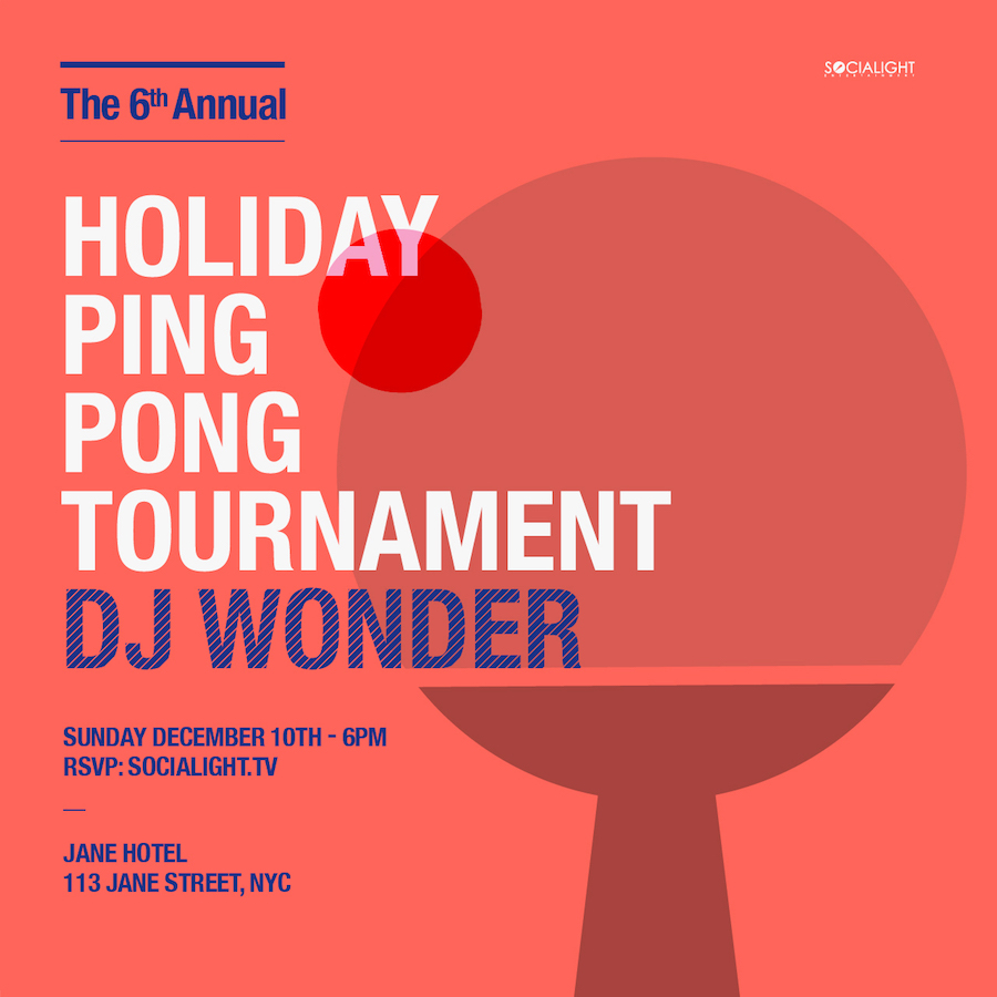 6th Annual Holiday Ping Pong Tournament