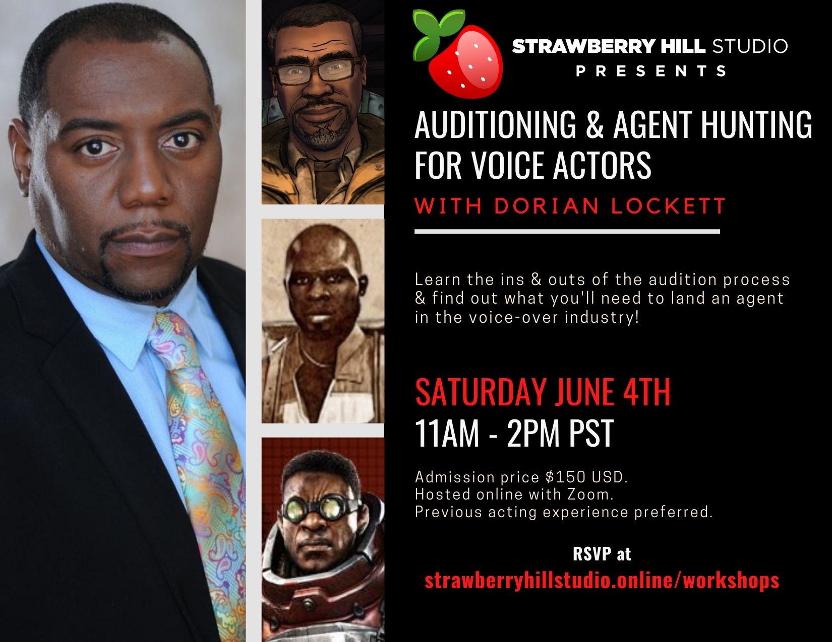 NEW DATE - Auditioning & Agent Hunting for Voice Actors w/ Dorian Lockett NEW DATE - Auditioning & Agent Hunting for Voice Actors w/ Dorian Lockett