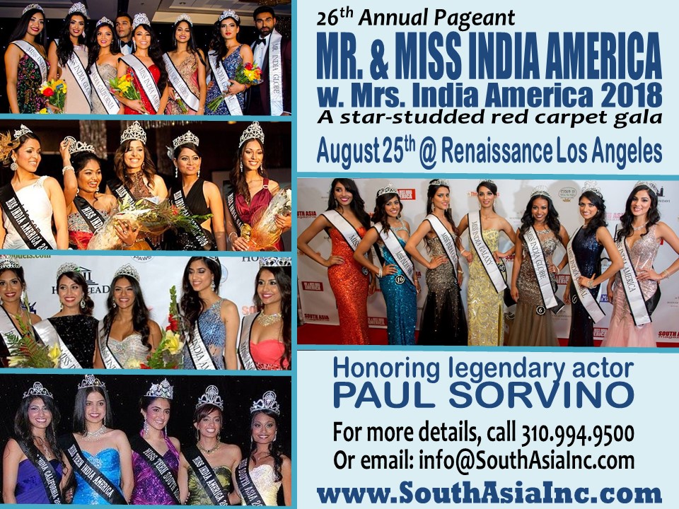 Mr. & Miss India America 2018 w/ Mrs. India America Mr. & Miss India America 2018 w/ Mrs. India America