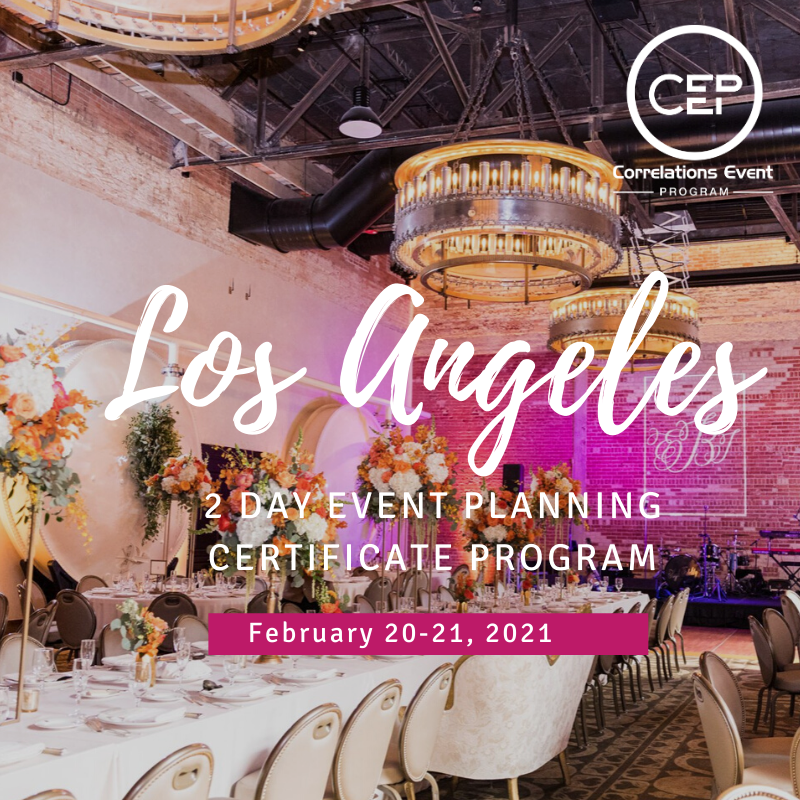 2 Day Los Angeles Event Planning Certificate Program