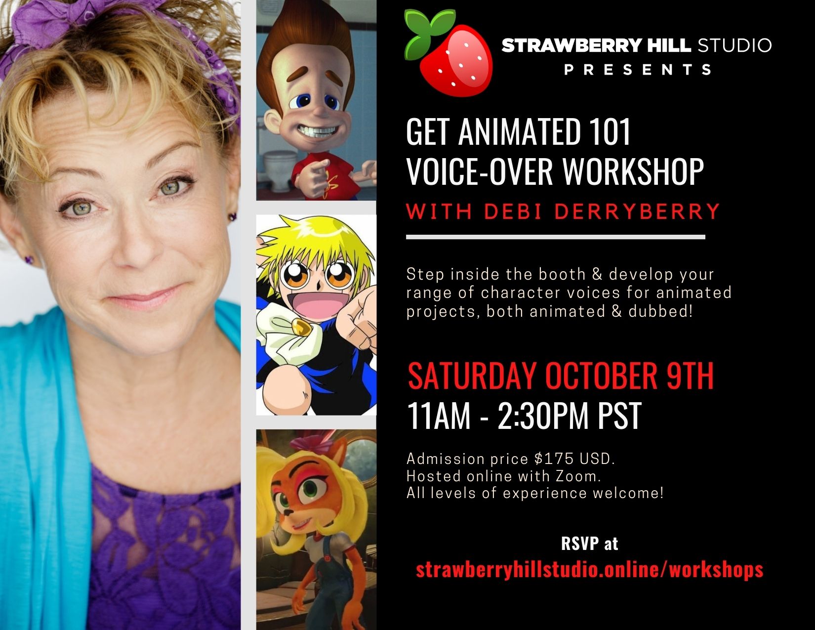 Get Animated 101 Voice-Over Workshop w/ Debi Derryberry