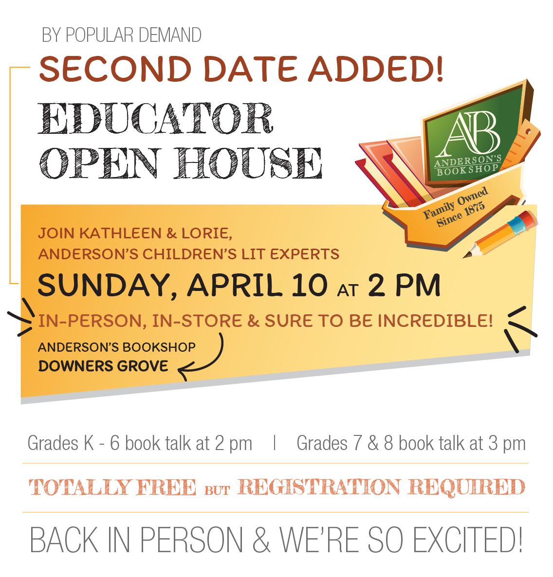 In-Person Educator Open House - second event!
