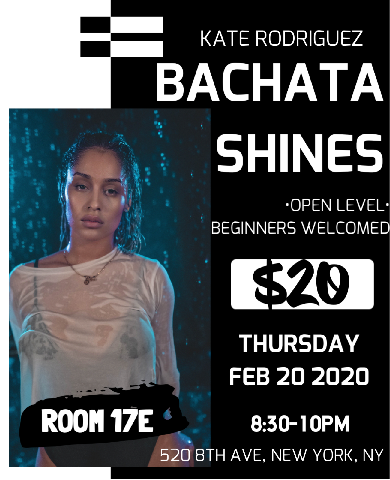 BACHATA SHINES WORKSHOP WITH KATE RODRIGUEZ 