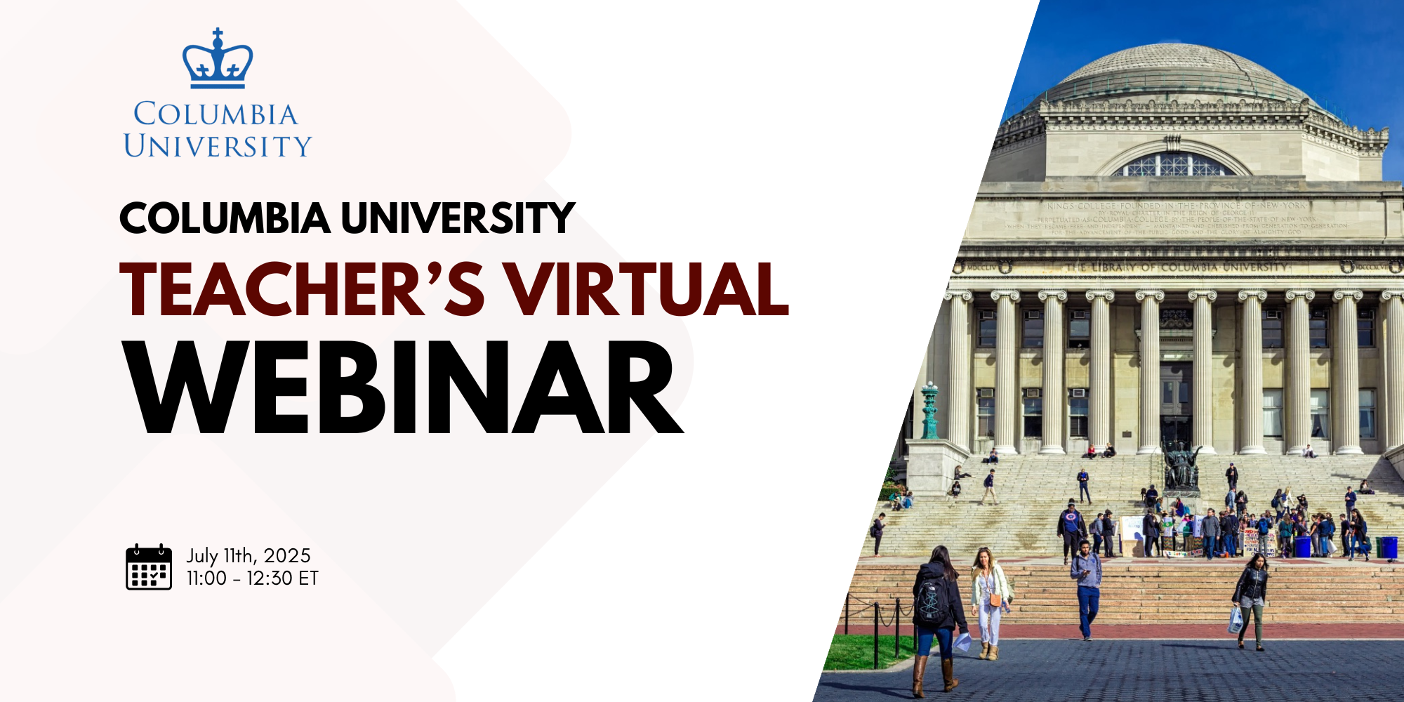 Columbia University Teacher’s Virtual Webinar