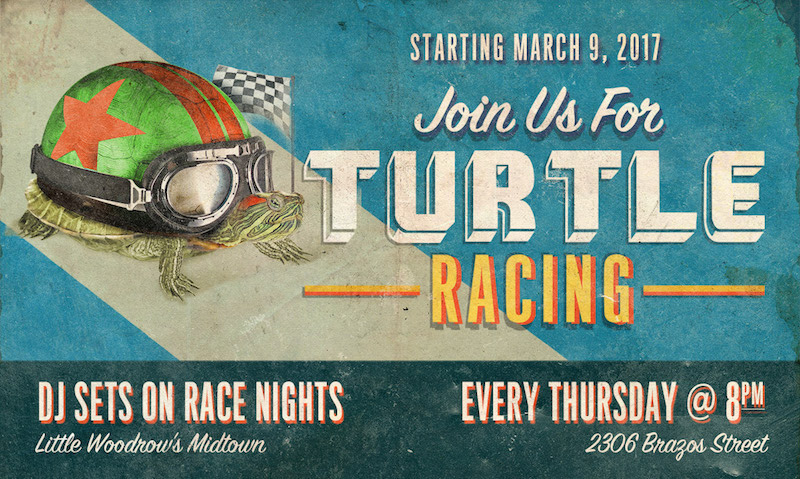 9th Season of Turtle Races at Little Woodrow's Midtown