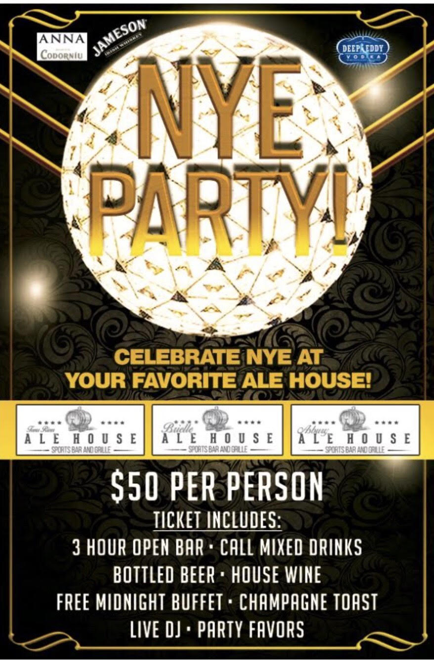 Tom's River Ale House New Years Eve Party 2018