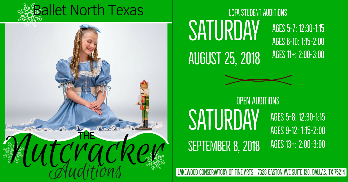 Ballet North Texas - Nutcracker Auditions