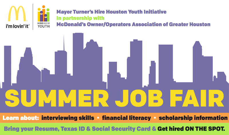 Hire Houston Youth On-the-Spot Hiring Job Fair Series