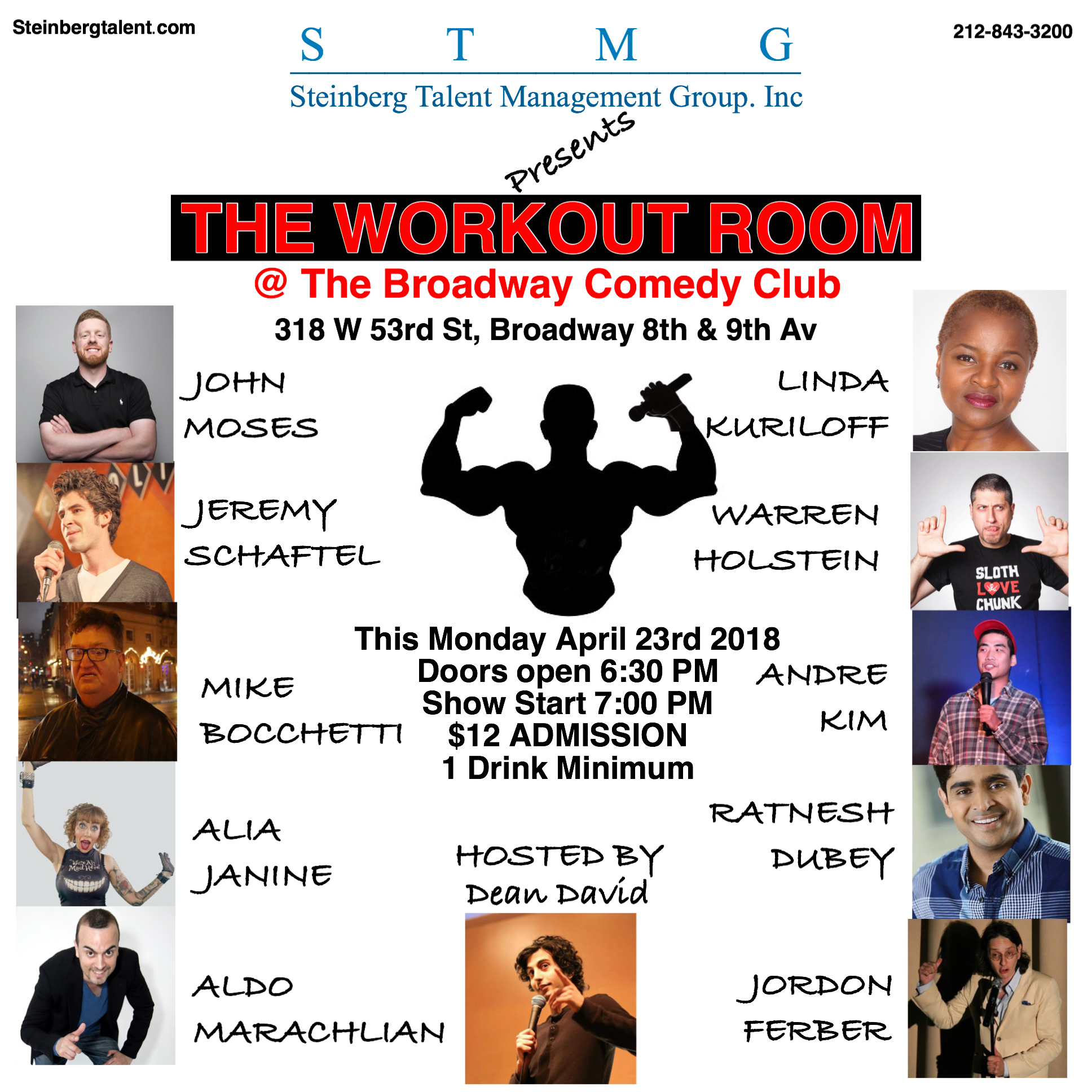 The Workout Room Comedy Showcase at Broadway Comedy Club