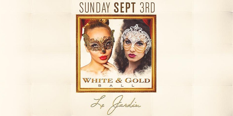 White and Gold Ball at Le Jardin