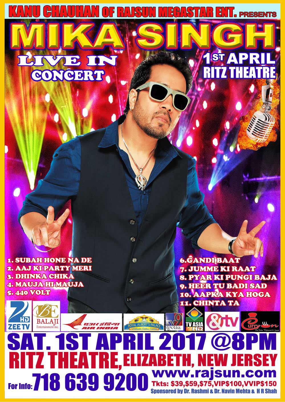 Mika Singh Live in Concert in New Jersey 2017