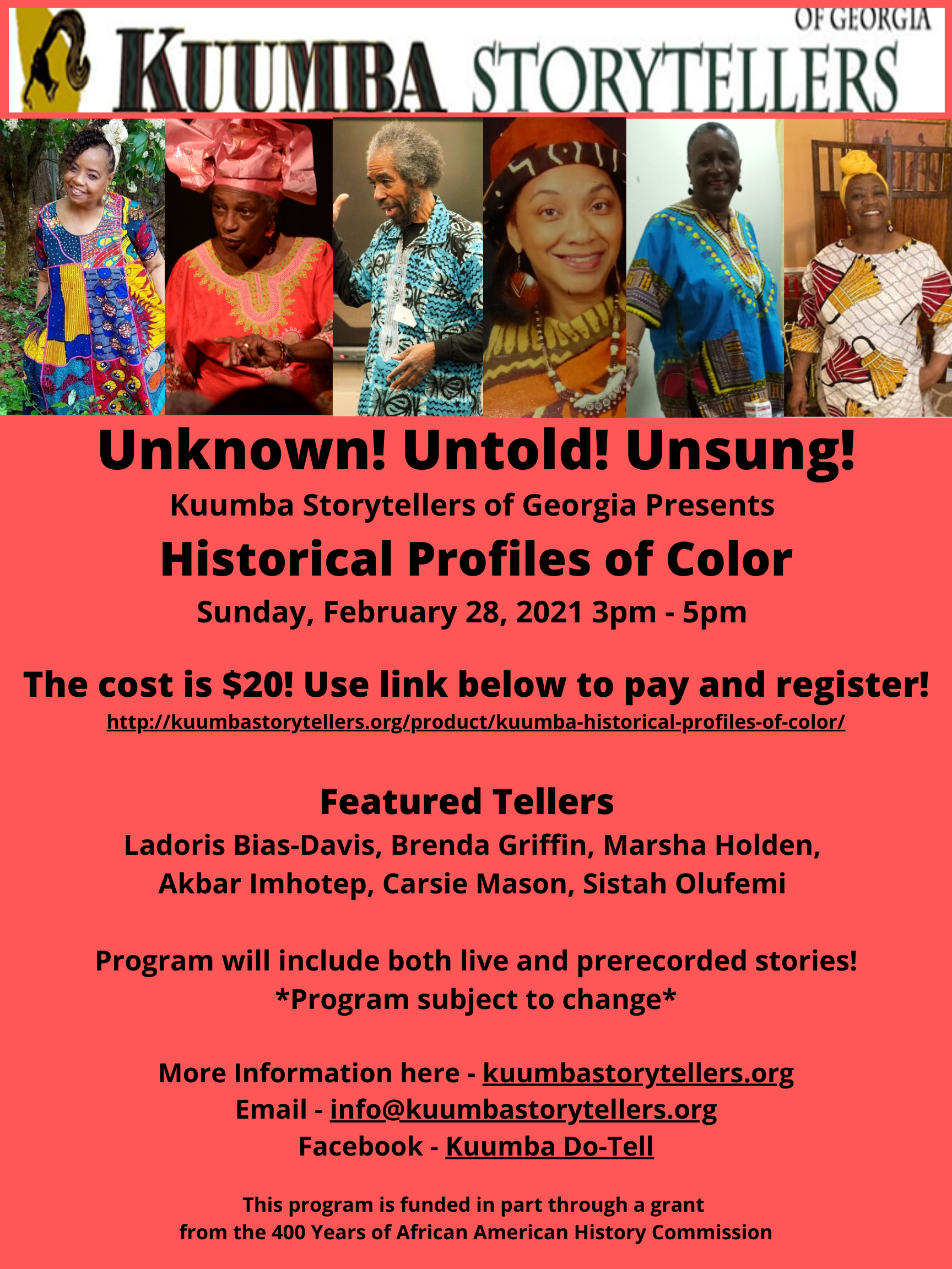 Unknown! Untold! Unsung! Unknown! Untold! Unsung!