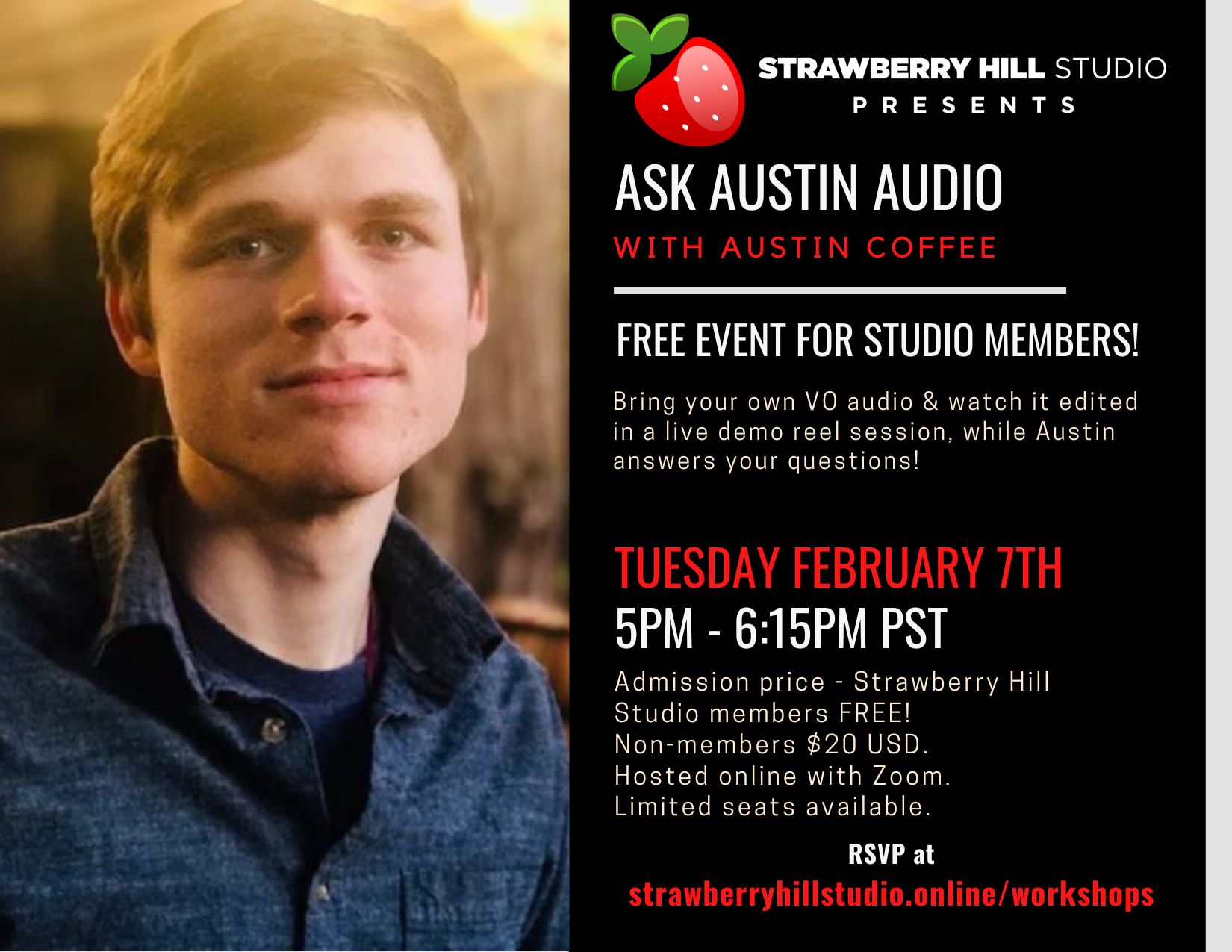 "Ask Austin" - Audio Workshop w/ Austin Coffee "Ask Austin" - Audio Workshop w/ Austin Coffee