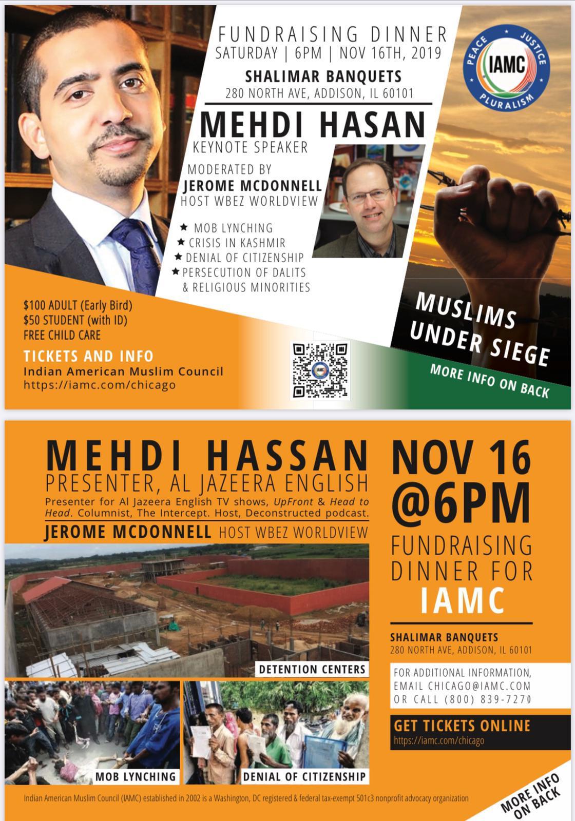 Indian American Muslim Council Annual Dinner Indian American Muslim Council Annual Dinner