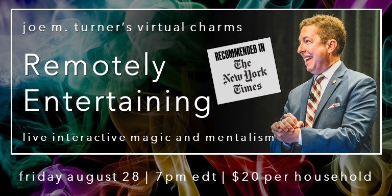 Remotely Entertaining: virtual magic as seen in NYTimes