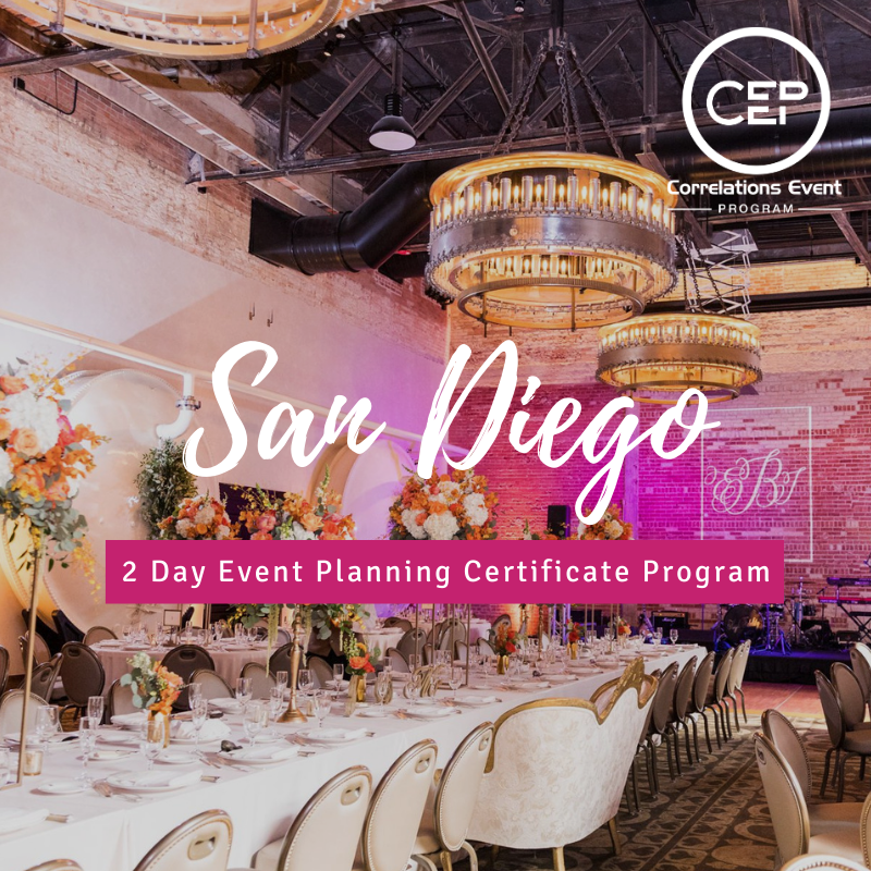 2 Day San Diego Event Planning Certificate Program