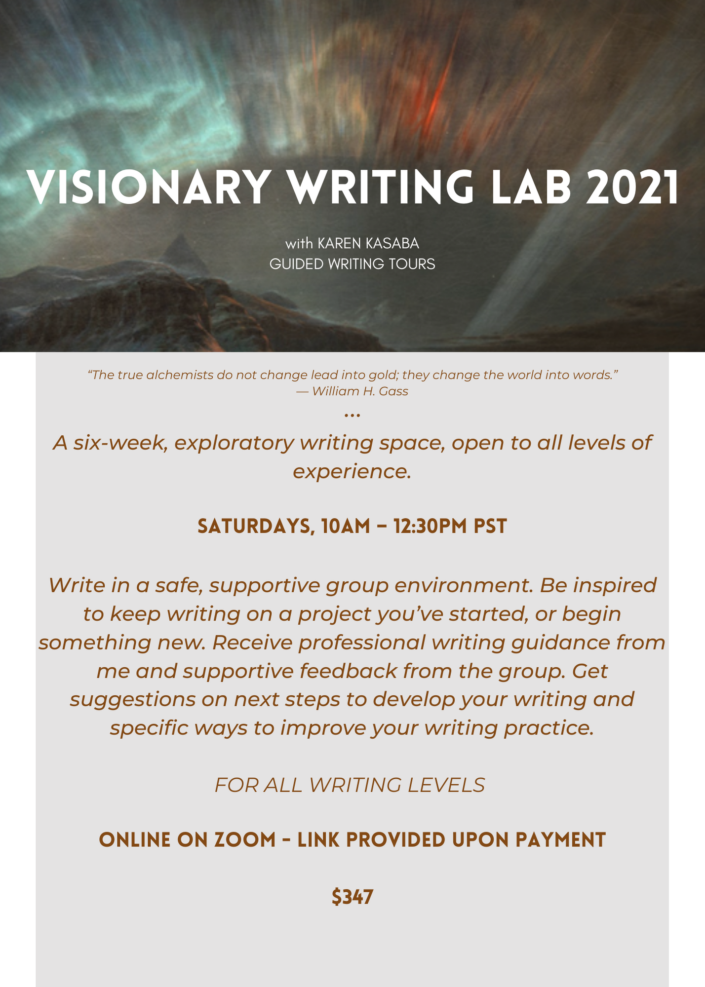 VISIONARY WRITING LAB