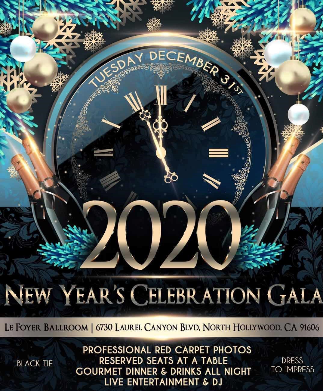 New Year 2020 Spectacular Celebration Gala in Los Angeles!