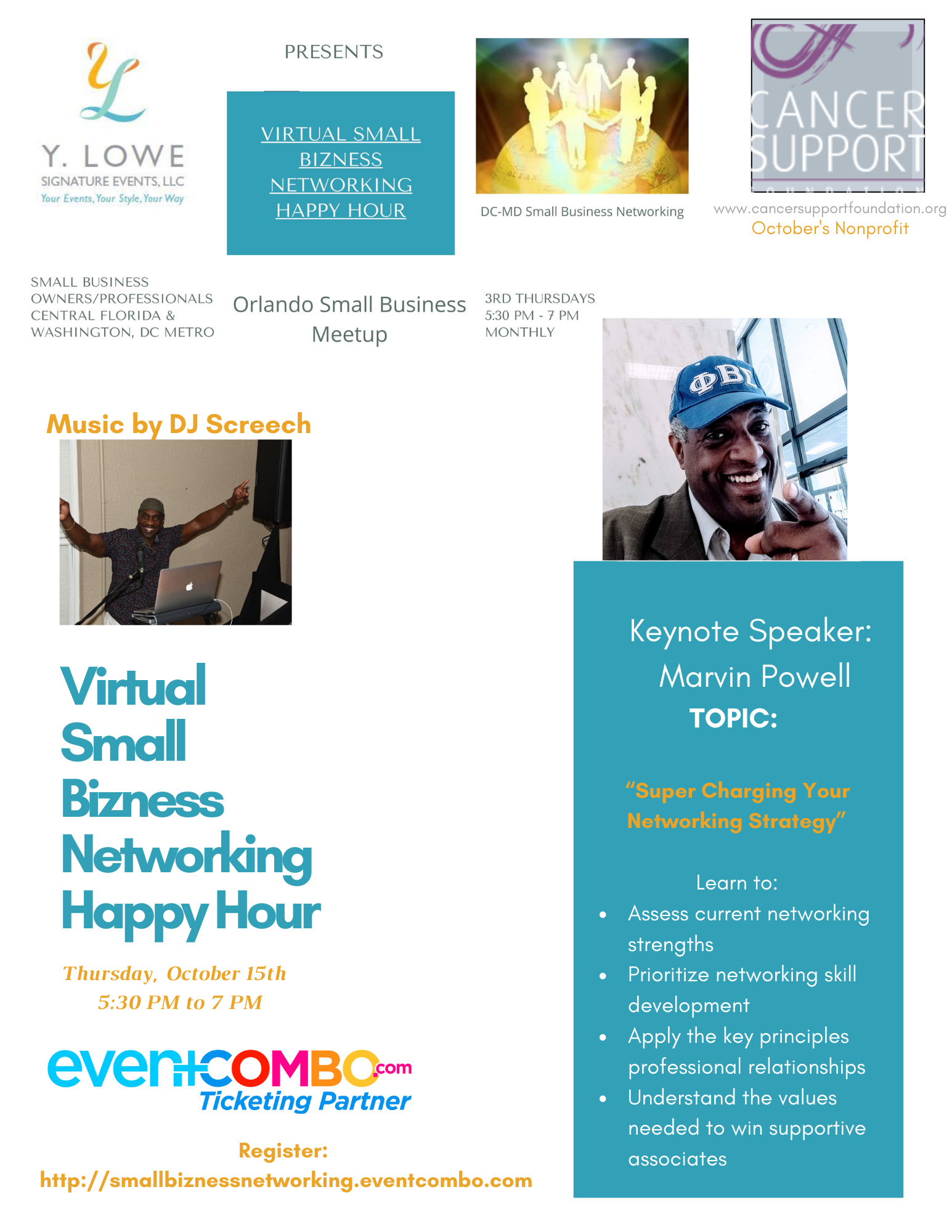 Monthly Virtual Small Bizness Networking Happy Hour