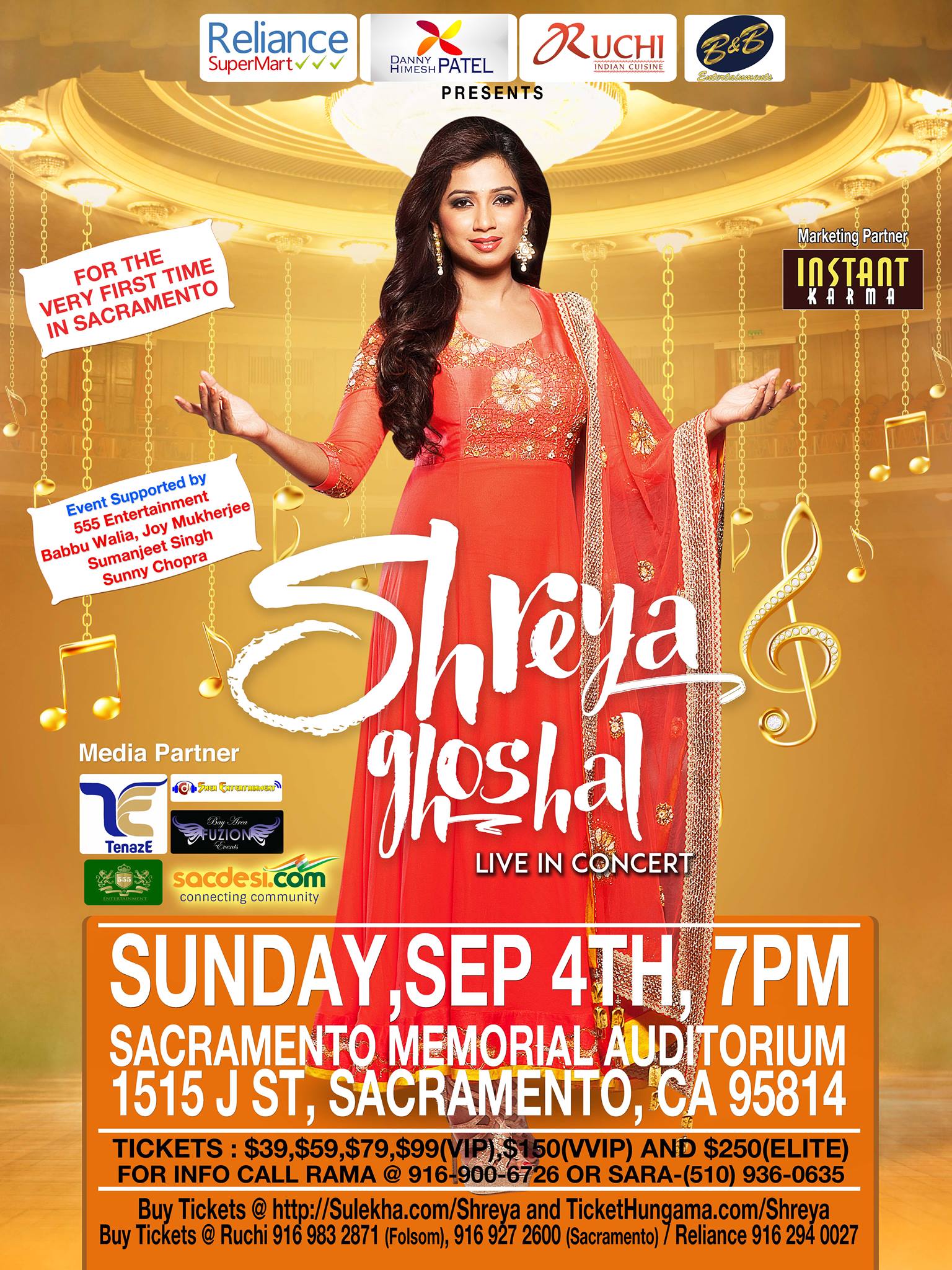 Shreya Ghoshal Live in Sacremento