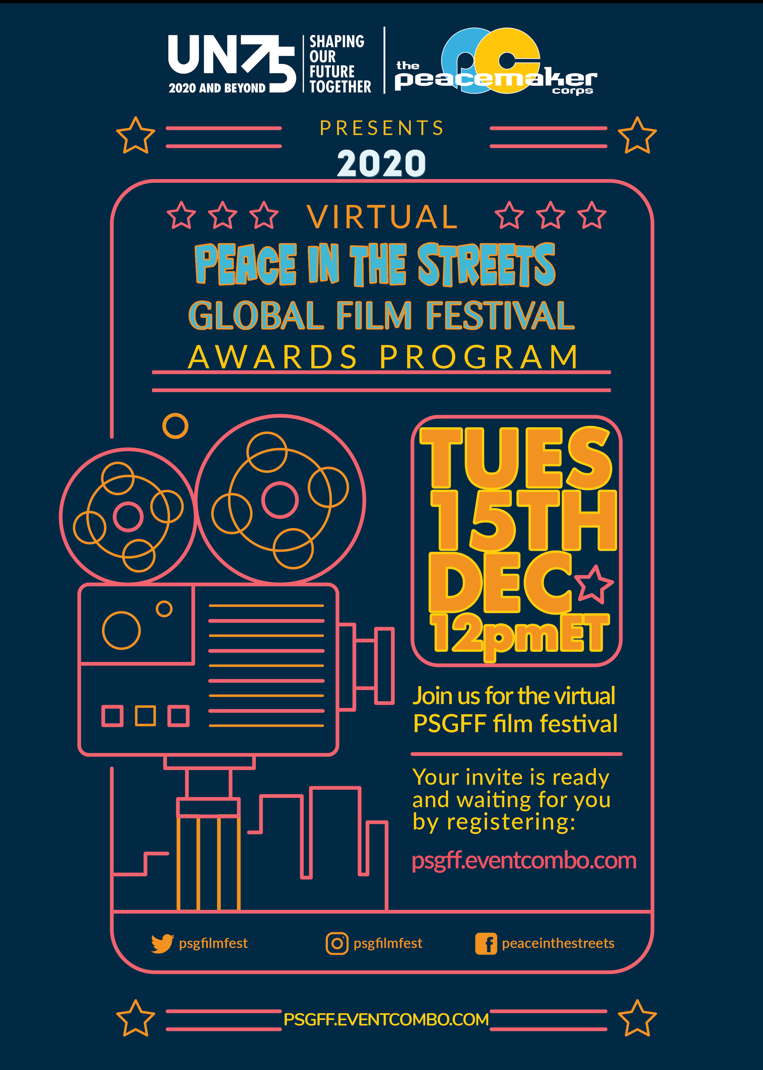 VIRTUAL PEACE IN THE STREETS GLOBAL FILM FESTIVAL AWARDS PROGRAM