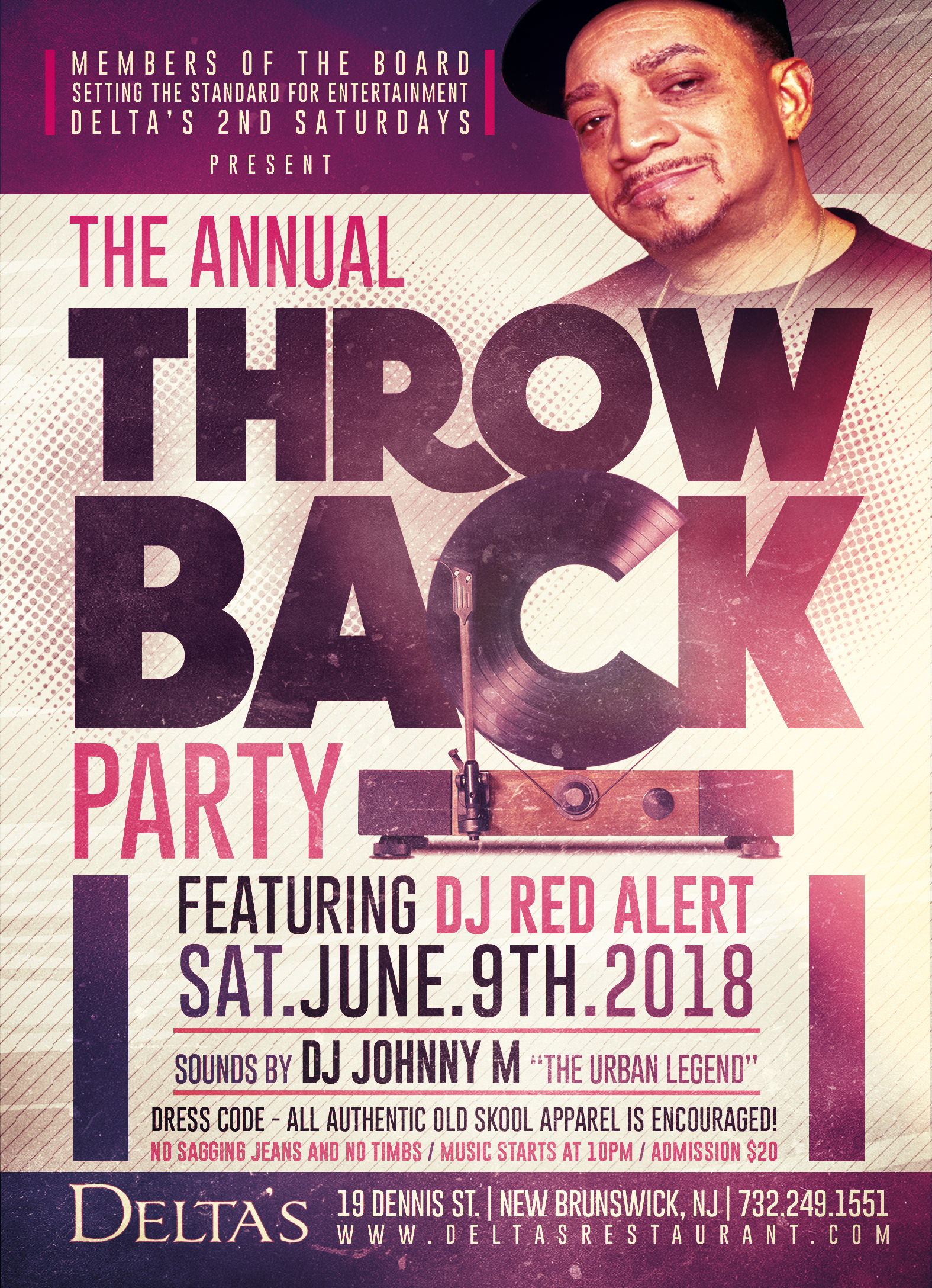 Throwback Party @ Deltas feat. Red Alert - Early Bird Tickets Throwback Party @ Deltas feat. Red Alert - Early Bird Tickets