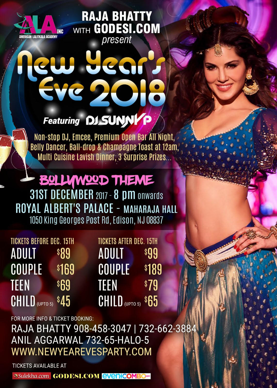 New Year's Eve 2018 Featuring DJ SunnyP at Royal Albert's Palace in New Jersey