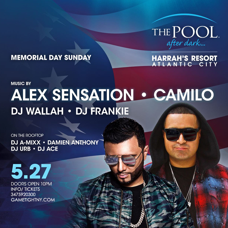 Dj Camilo & Alex Sensation MDW 2018 Harrahs Pool Party 