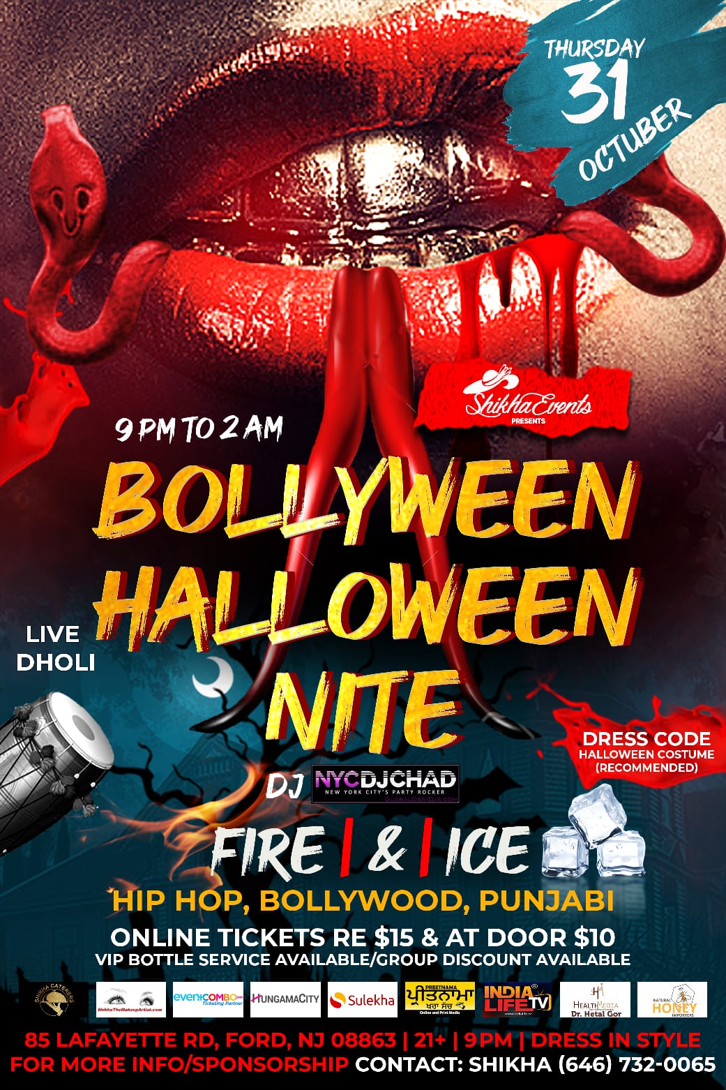 Bollyween Party in New Jersey - Smash Halloween Bash