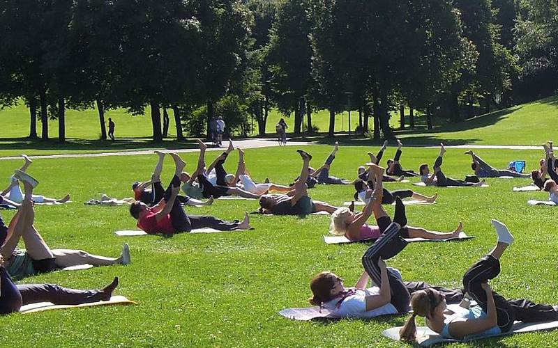 Yoga on the Mountain