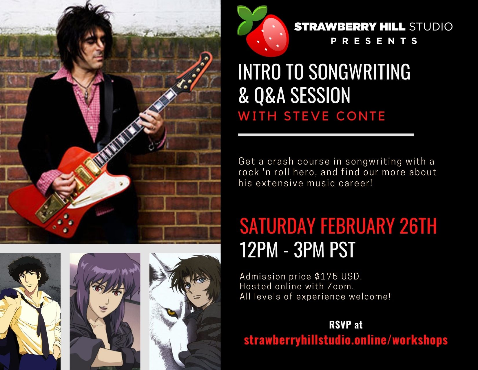 Intro to Songwriting & Q&A Session w/ Steve Conte