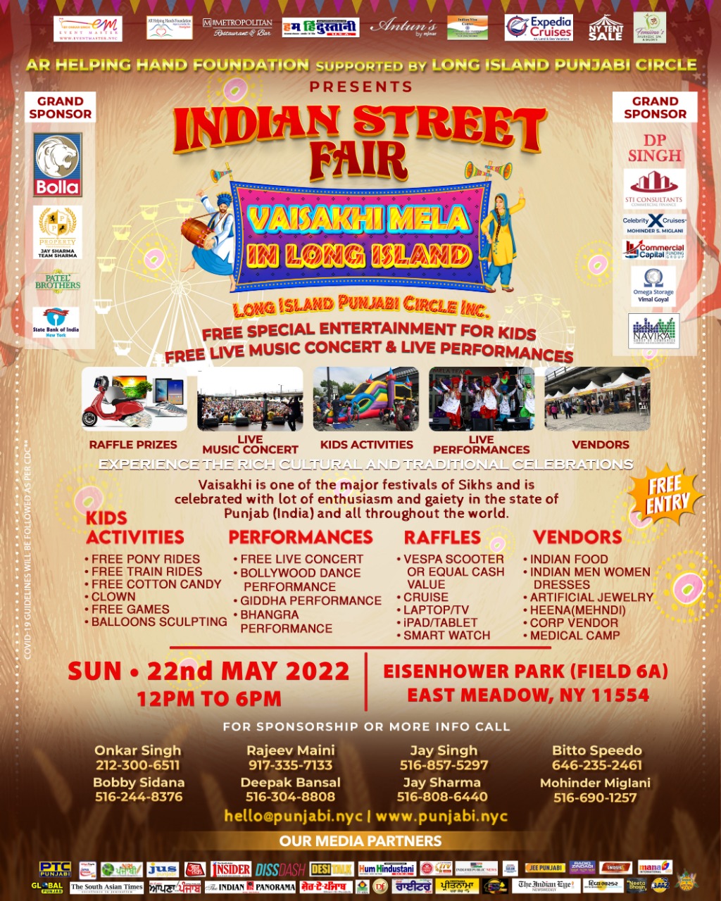 Indian Street Fair (Vaisakhi Mela) In Long Island*** FREE ENTRY***