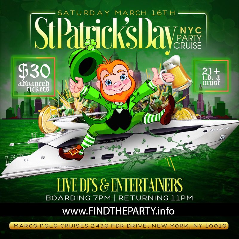 Saint Patrick's Day Yacht Party